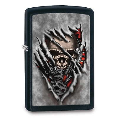 Zippo Lighter Skull Gears