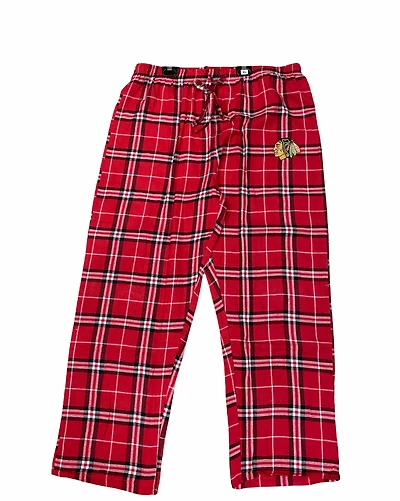 NHL PJ Pants Knit Plaid Duo Blackhawks