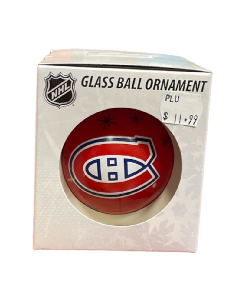NHL Ornament Glass Ball Canadiens