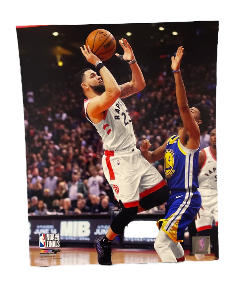 NBA 8x10 Player Photograph White Jersey Fred VanVleet Raptors