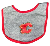 NHL Infant 2Pc Bib Set Back to the Basics Flames