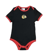 NHL Infant Onesie Logo Blackhawks (Black)