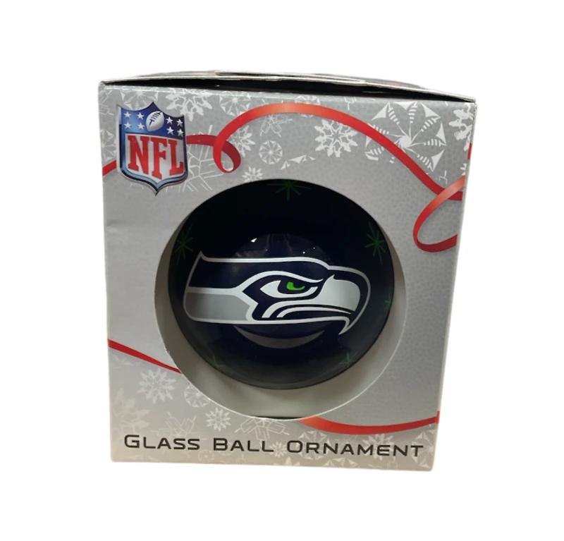 NFL Ornament Glass Ball Seahawks