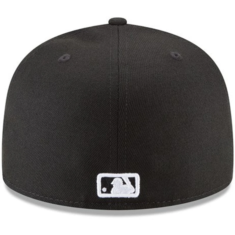 MLB Hat 5950 Basic Black And White Blue Jays