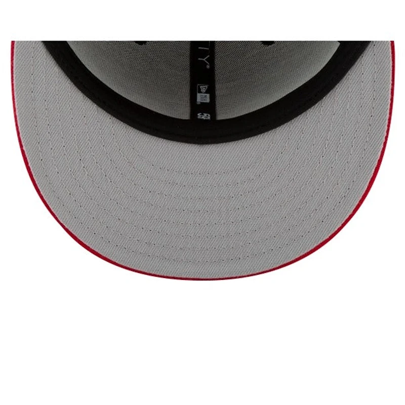 MLB Hat 5950 Basic Scarlet Red Yankees (Grey Undervisor)