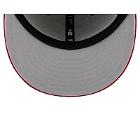 MLB Hat 5950 Basic Scarlet Red Yankees (Grey Undervisor)