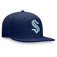 NHL Hat Core Primary Logo Fitted Kraken (Navy Blue)
