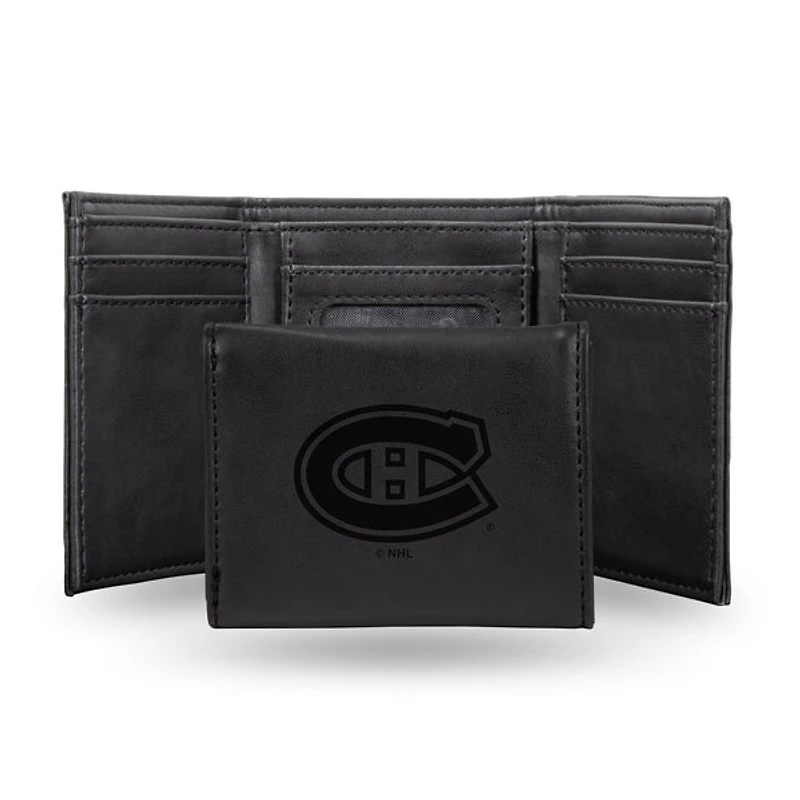 NHL Wallet Leather Tri-Fold Canadiens (Black)