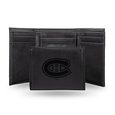 NHL Wallet Leather Tri-Fold Canadiens (Black)