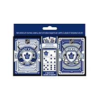 NHL Playing Cards 2Pack & Dice Maple Leafs