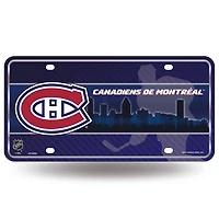 NHL License Plate Metal Skyline Canadiens