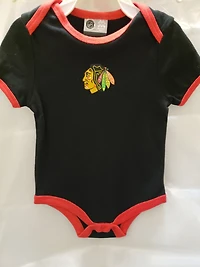 NHL Infant 3Pc Onesie Set Back to the Basics Blackhawks