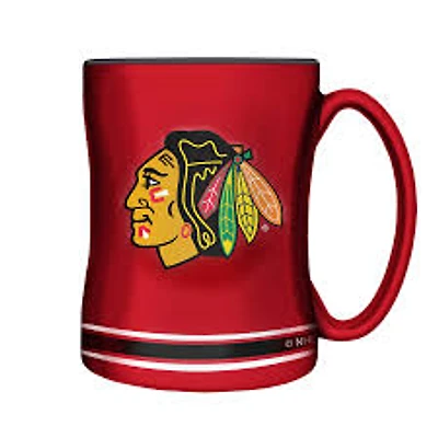 NHL Coffee Mug Sculpted Relief Blackhawks