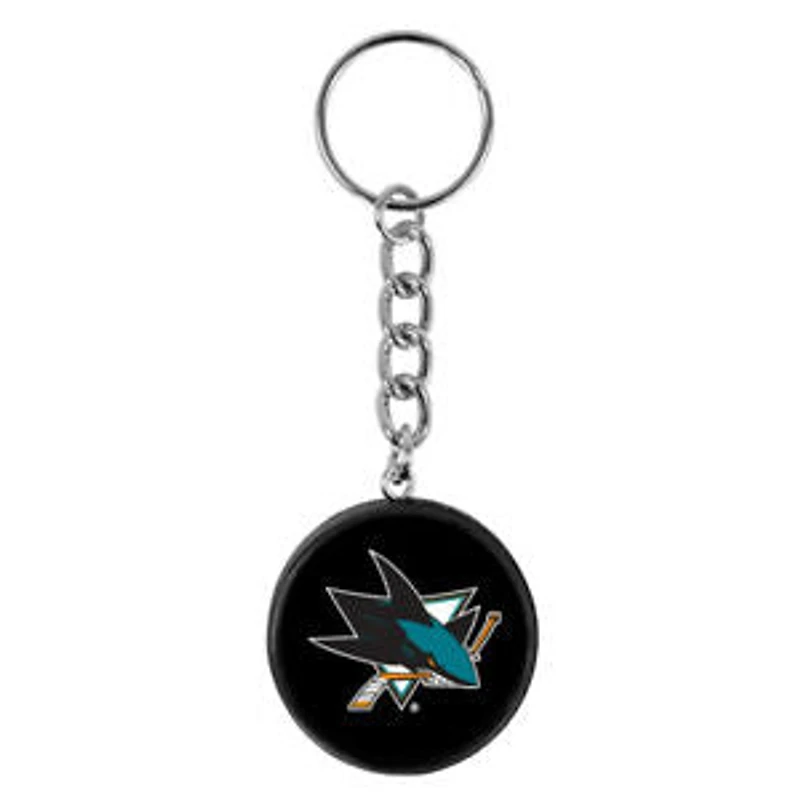 NHL Keychain Puck Sharks