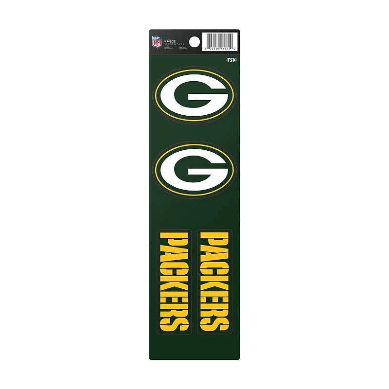 NFL 4Pc Sticker Sheet Packers