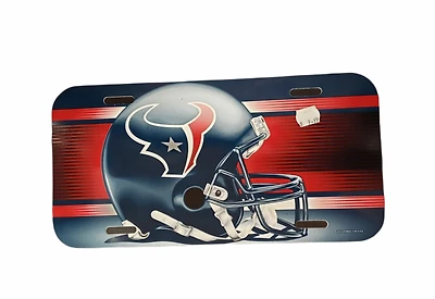 NFL License Plate Plastic Texans