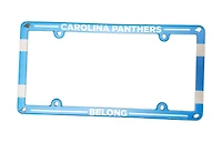 NFL License Plate Frame Plastic Panthers