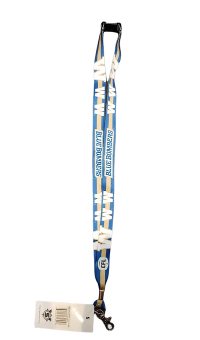 CFL Lanyard Sublimated Blue Bombers