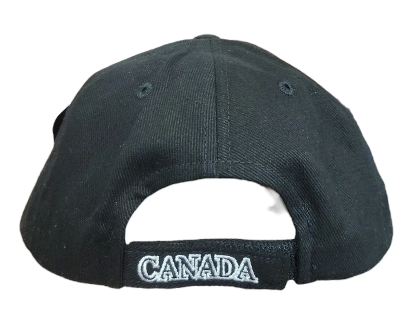 Country Hat Lofted Brush Canada (Black On Black)