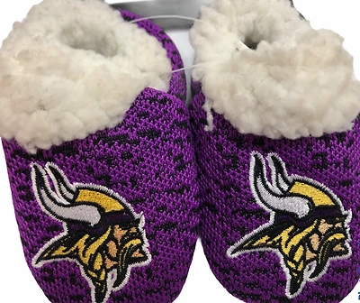 NFL Infant Poly Knit Slippers Vikings