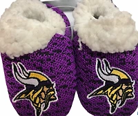 NFL Infant Poly Knit Slippers Vikings