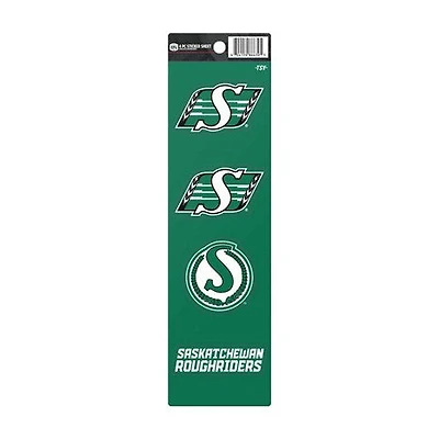 CFL 4Pc Sticker Sheet Roughriders
