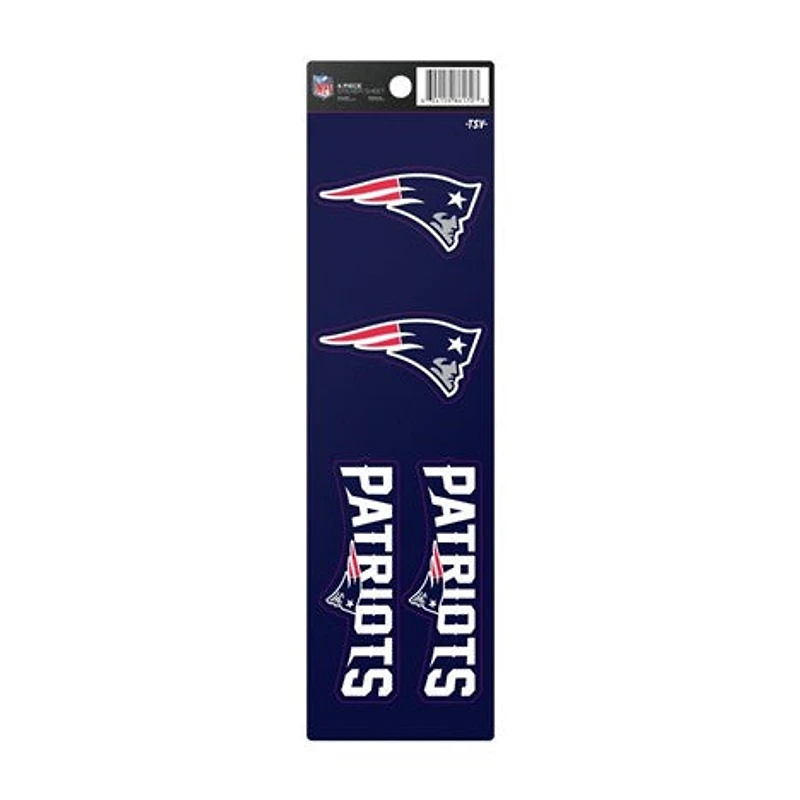 NFL 4Pc Sticker Sheet Patriots