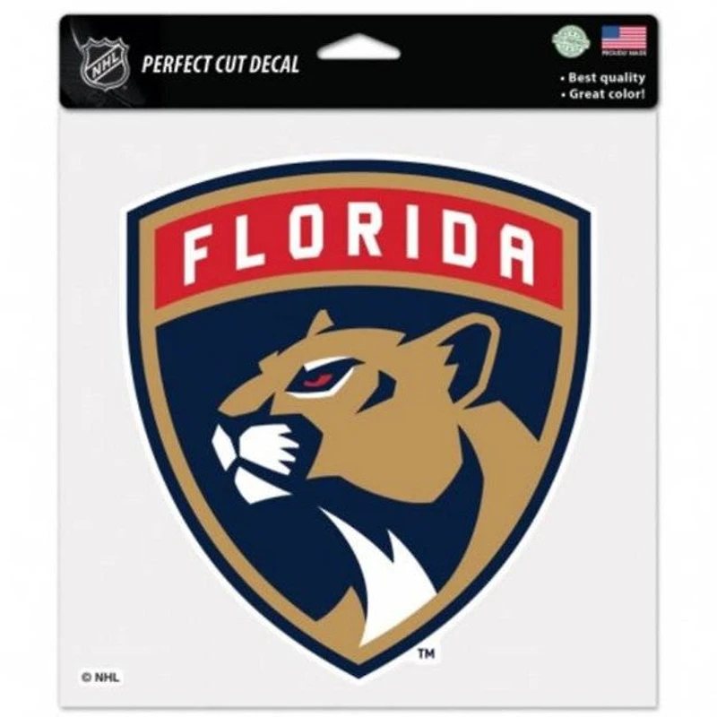 NHL Perfect Cut Decal 8x8 Panthers