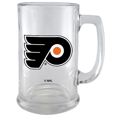 NHL Beer Mug 15 Oz Glass Sport W/Wordmark Flyers