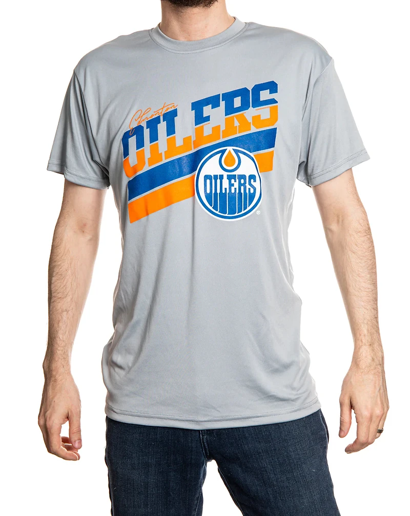 NHL T-Shirt Performance Rashguard Stripes Devils