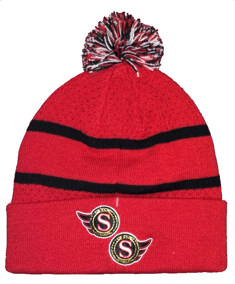 NHL Youth Knit Hat Reverse Retro Birdseye Senators