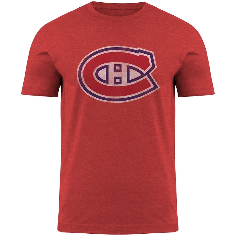 NHL T-Shirt Distressed Canadiens (Red)