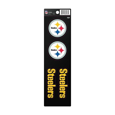NFL 4Pc Sticker Sheet Steelers