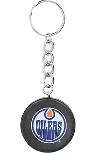 NHL Keychain Puck Oilers