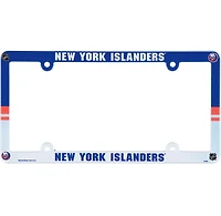 NHL License Plate Frame Plastic Islanders
