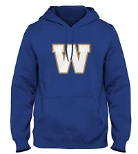 CFL Hoodie Fleece Basic Logo Blue Bombers