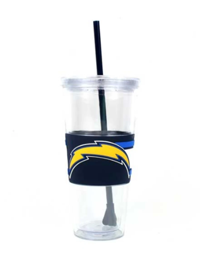 NFL 22oz. Wrapped Tumbler with Straw Chargers