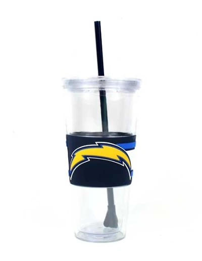 NFL 22oz. Wrapped Tumbler with Straw Chargers