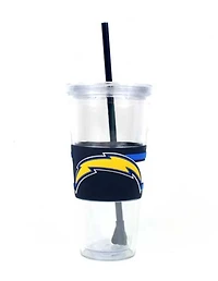 NFL 22oz. Wrapped Tumbler with Straw Chargers