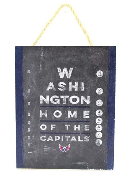 NHL 8"x10" Wooden Sign Home Style Capitals