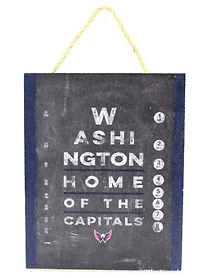 NHL 8"x10" Wooden Sign Home Style Capitals
