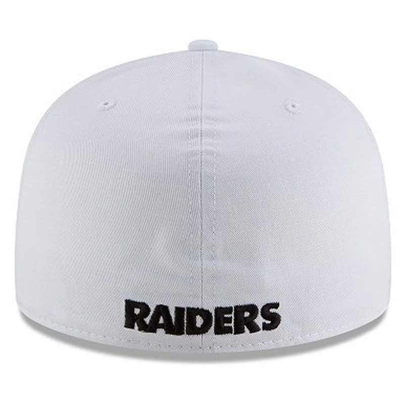 NFL Hat 5950 Basic White Raiders