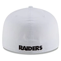 NFL Hat 5950 Basic White Raiders
