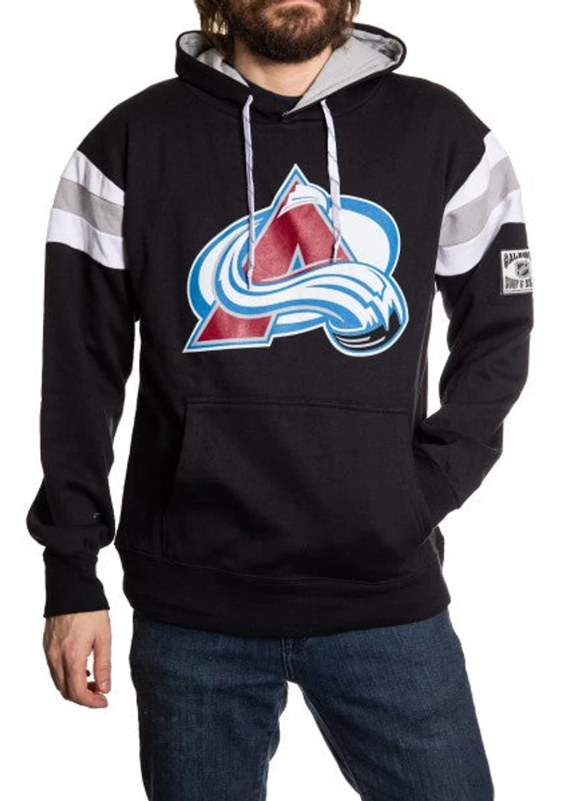 NHL Hoodie Retro Varsity Inset Avalanche