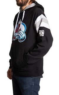 NHL Hoodie Retro Varsity Inset Avalanche