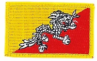 Country Patch Flag Bhutan