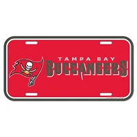 NFL License Plate Plastic Buccaneers