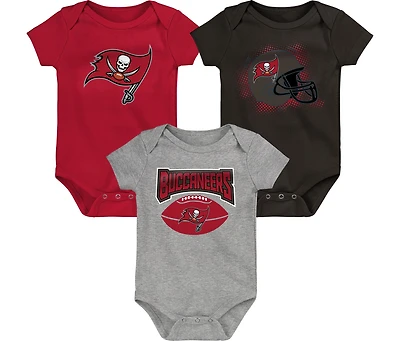 NFL Infant 3Pc Onesie Set Game On Buccaneers