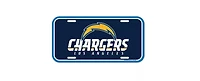 NFL License Plate Plastic Chargers