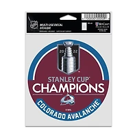 NHL Multi Use Decal 3.75x5 Champs 2022 Avalanche